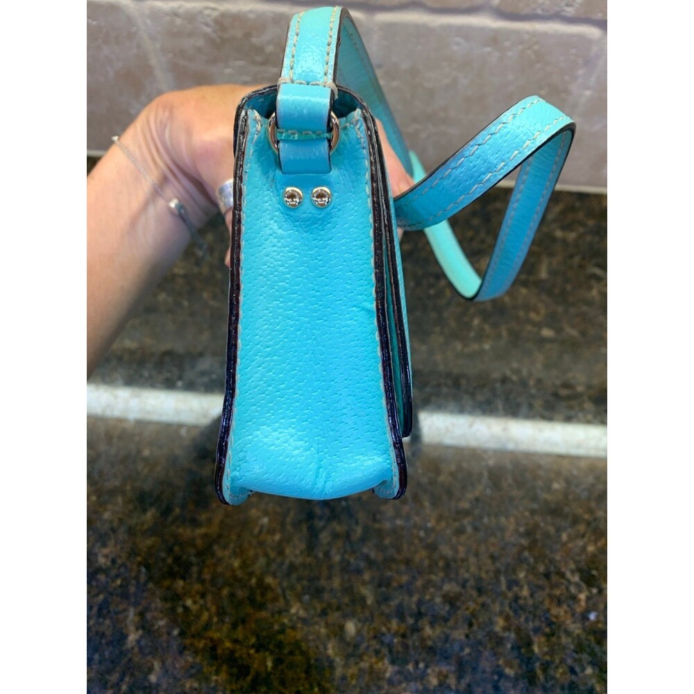 Kate Spade Wellesley Flynn Tiffany Blue Crossbody Purse EUC - Picture 5 of 8